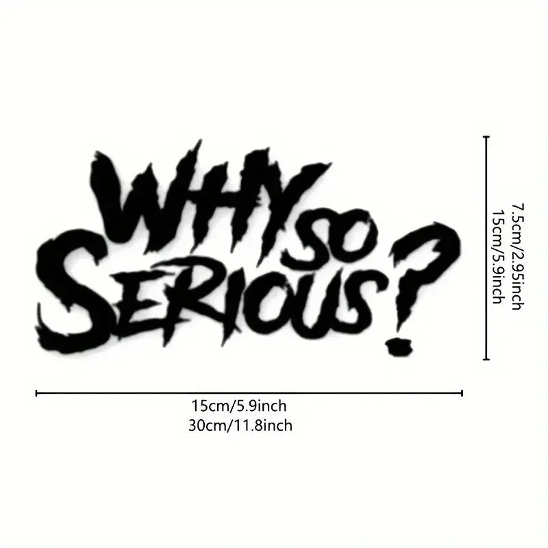 Why are motorcycles and cars so serious? Car stickers - durable, weather-resistant vinyl decals for fuel tanks, windows, and bum