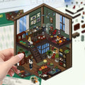 Cartoon Scenery Gothic Castle Stickers Miniature World 3D House Decompression DIY Scene Stationery Children Stickers