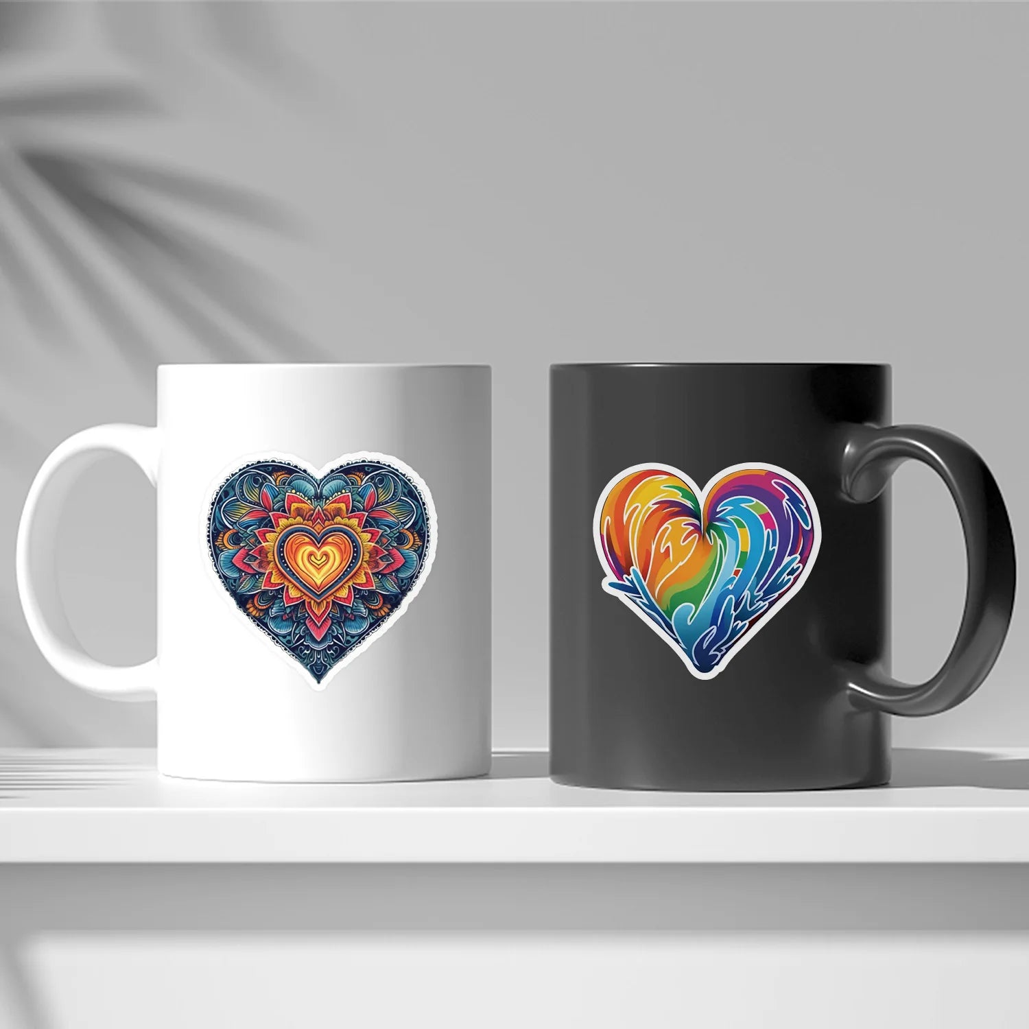 50PCS Colorful Love Doodle Stickers for Cars, Mobile Phones, Water Cups, Decorative Stickers, Waterproof Stationery Stickers Dec