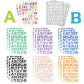 8PCS Creative Alphabet Fun Clip Art Fun Graffiti Stickers Toy DIY Manual Luggage Motorcycle Laptop Luggage Stickers