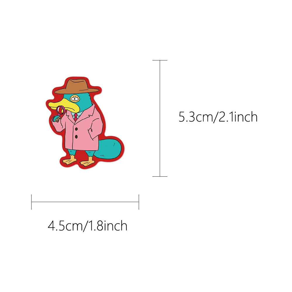 50/100PCS Cartoon Cute Graffiti Animal Colorful Stickers Luggage Handbooks Skateboard Decor Stickers