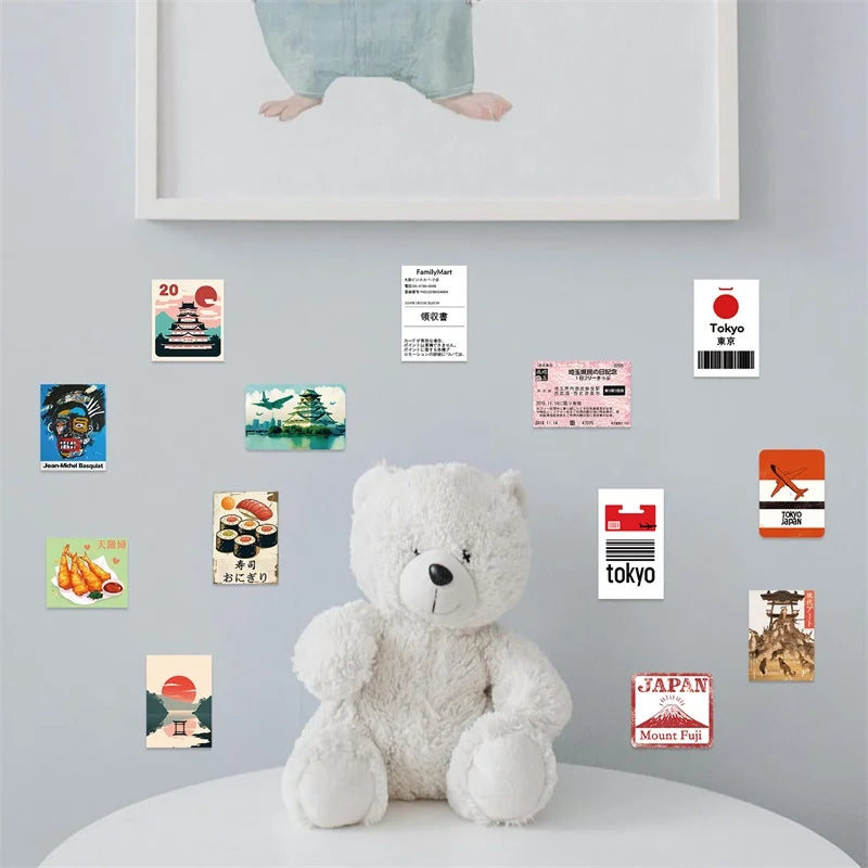 10/30/50PCS Cartoon Japan Spots PVC Sticky Sticker Aesthetic DIY Children's Decoration Scrapbooking School Supplies