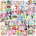 50/100PCS Cartoon Number 67 Doodle Stickers, Creative Decals for Guitar Notebook Suitcase Stationery Phone Case DIY Decor