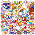 50-Pack Cartoon Colored Candy Stick Stickers Notebooks Luggage Fridges Helmets Storage Boxes Stationery Waterproof Stickers