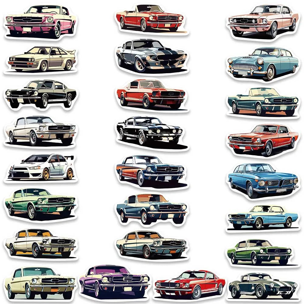 50PCS Popular Car JDM Stickers, Luggage, Guitar, Skateboard, Motorcycle, DIY Stickers
