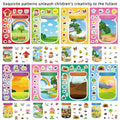 8/16PCS Cartoon Outdoor Bottle World Puzzle Stickers Animal Children Puzzle Fun Toys Landscape Stickers