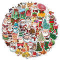 50/100PCS Kawaii Cartoon Santa Claus Aesthetic Stickers Toys Diary Laptop Scrapbook Decoration Graffiti Waterproof Stickers