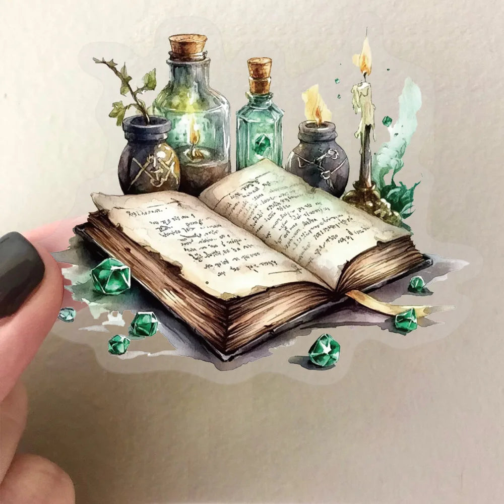 50PCS Witch of the Woods Theme Stickers Scrapbooking Collage Material Decorative Phone Case Frame DIY Waterproof Stickers