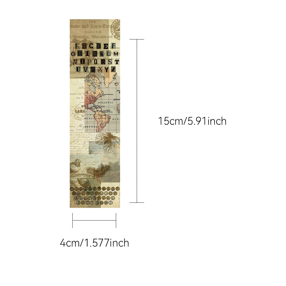 30PCS Vintage Style Bookmarks Students Decorating Notebook Exquisite Creative Pages Cards Book Marking With Creative Gifts Cards