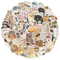 50PCS Cute and Fun Cat King Decorative Stickers DIY Luggage Notebook Water Cup Handmade Scrapbook Stickers