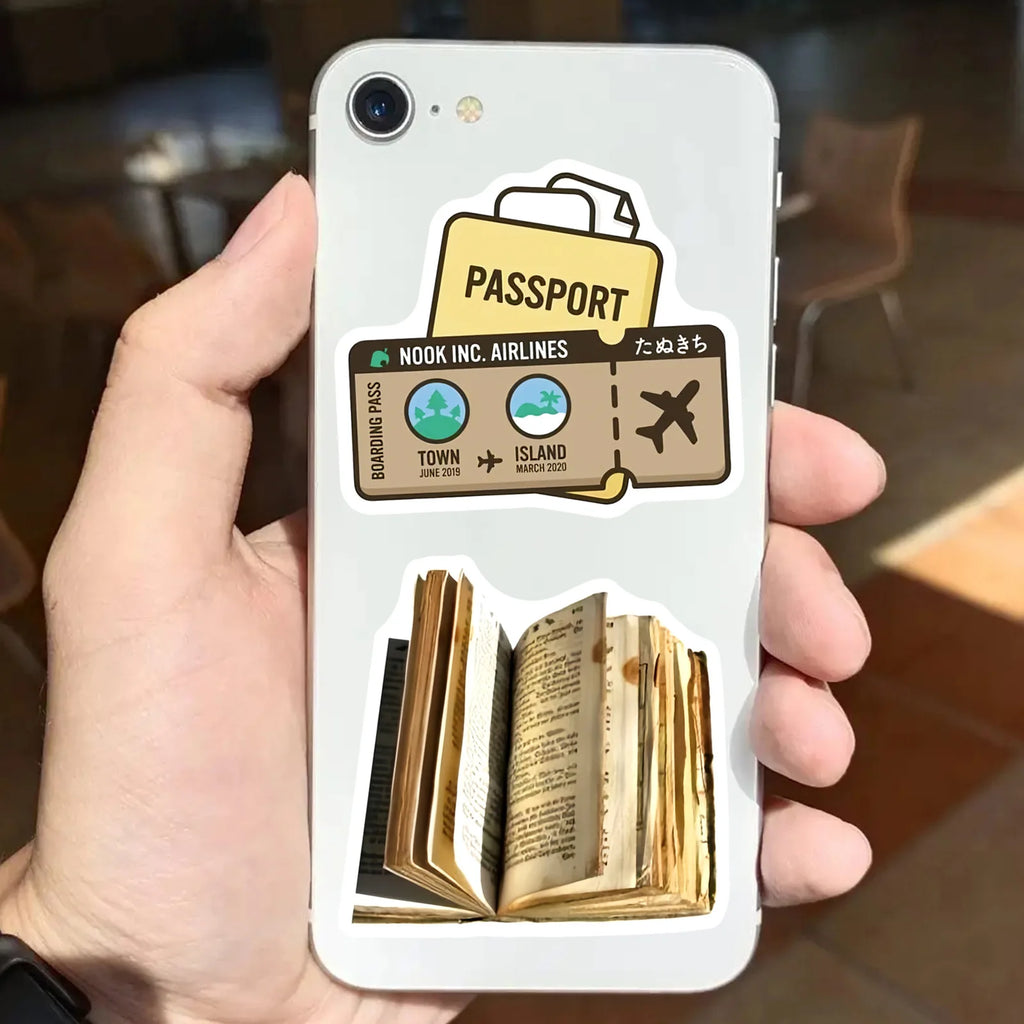 50/100 Pcs American Vintage Aesthetic Stickers for Cup Notebook Desk Suitcase Phone Guitar Envelope Waterproof Decals