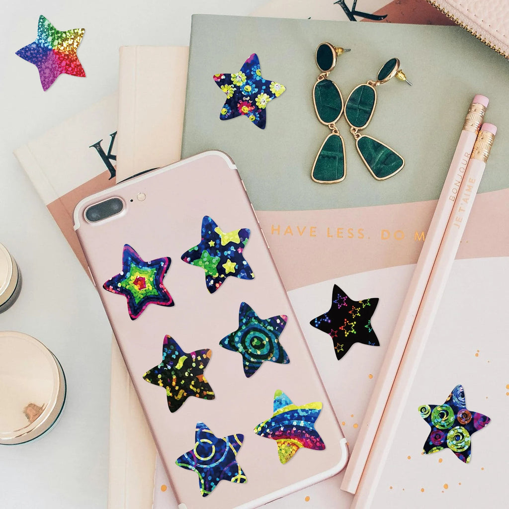 500Pcs/roll  cartoon Stars Stickers Love Shape Stickers Decorative Envelopes Sealing Stickers For Stationary