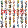 50/100PCS Pixel Style Girl Graffiti Stickers Personalized Decoration Guitar Notebook Luggage Stationery DIY Waterproof Stickers