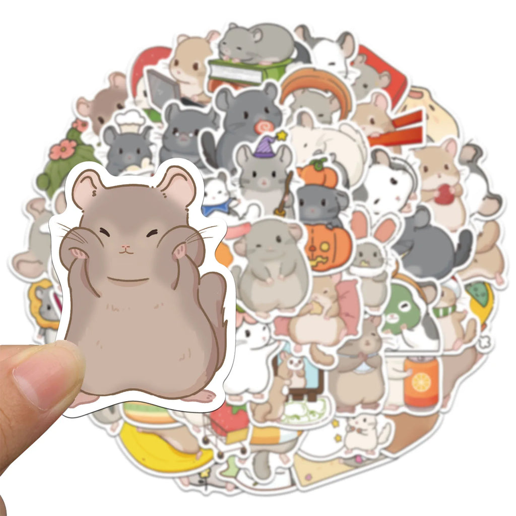 50/100PCS Adorable South American Cavy Graffiti Sticker Decals for Luggage & Laptop - Creative Gifts