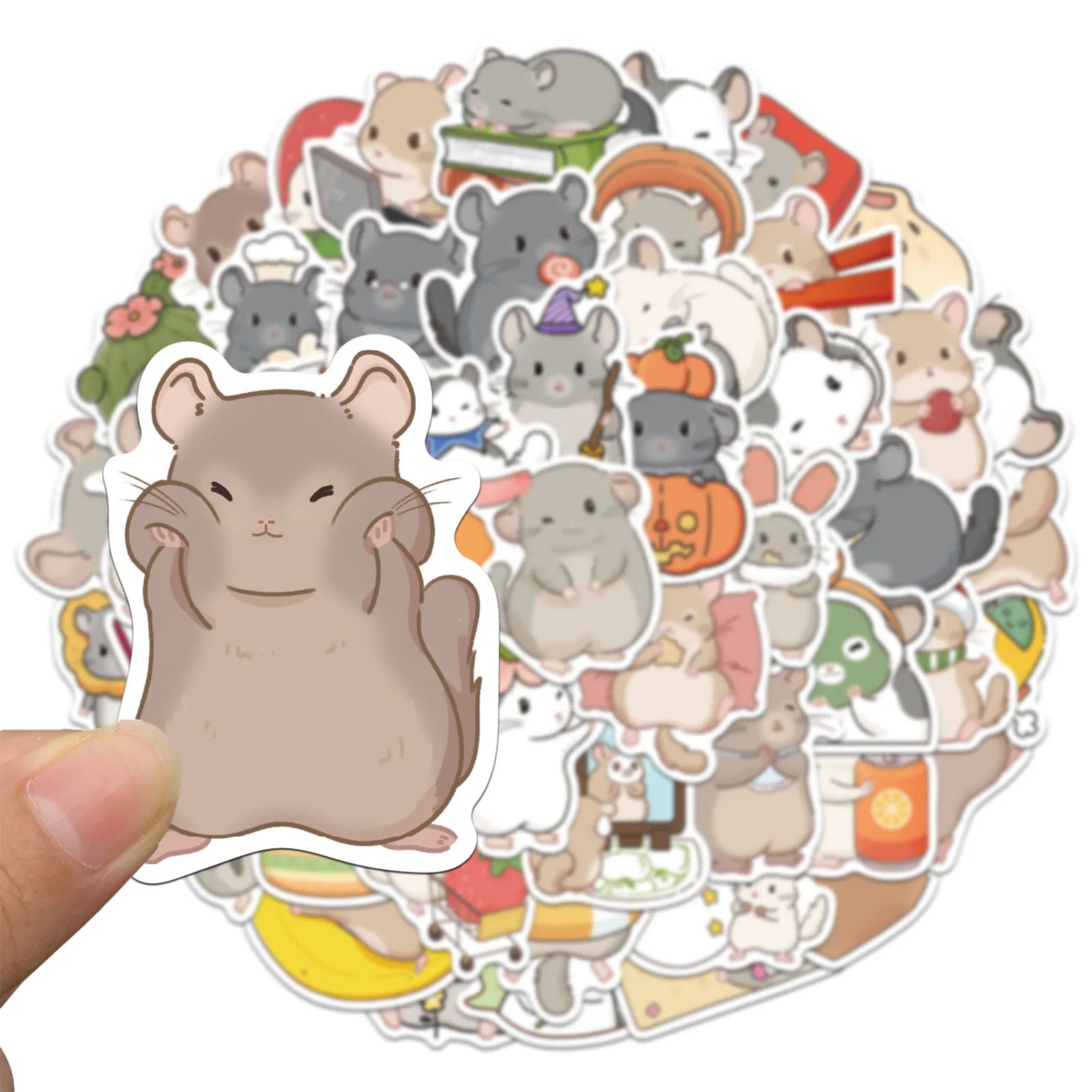 50/100PCS Adorable South American Cavy Graffiti Sticker Decals for Luggage & Laptop - Creative Gifts