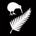 Cute Bird And New Zealand Fern Car Sticker For Laptop Water Bottle Car Truck Motorcycle Vehicle Paint Window Wall Cup Toolbox Gu