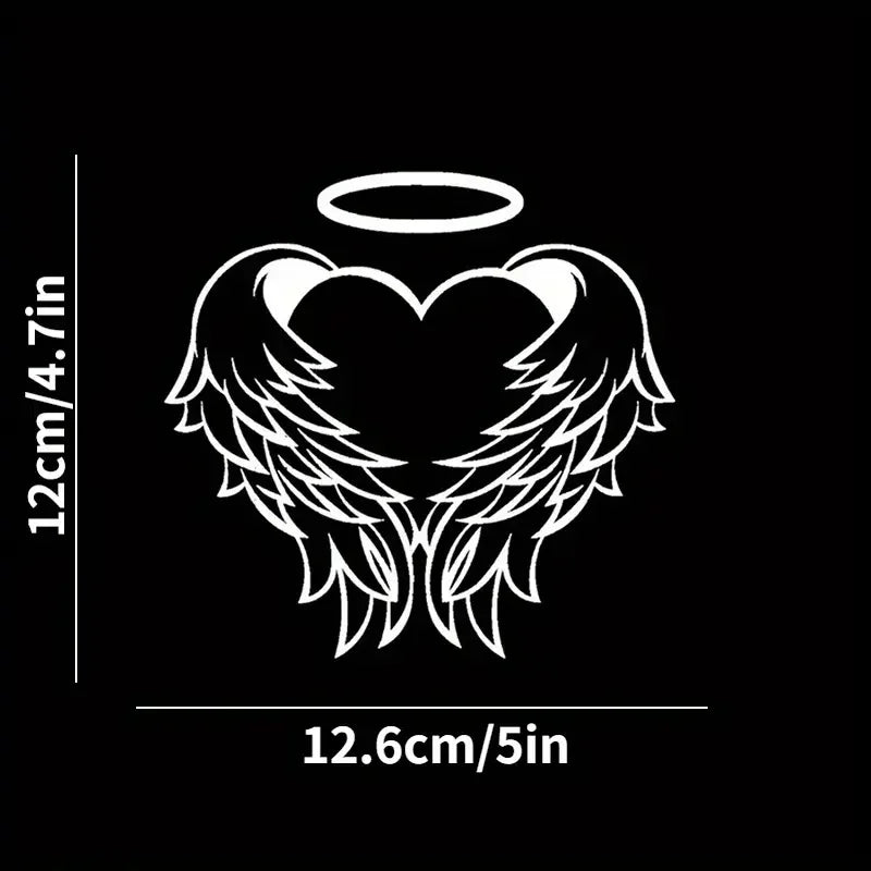 Heart Angel Wings Car Stickers For Laptop Water Bottle Motorcycle Vehicle Paint Window Wall Cup Toolbox Guitar Scooter Decals Au