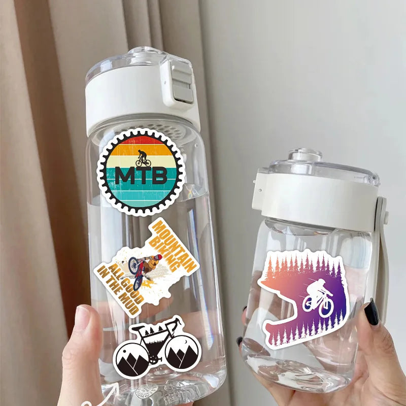 50-Pack Mountain Bike Outdoor Cycling Sport Stickers Notebook Luggage Phone Doodle Decals Sticker