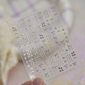 Shell Light Nail Stickers Bowknot Ribbon Knot Tie Pink White Dreamy Chic Beauty Self Adhesive 5D Nail Art Sticker Manicure Decal