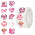 500Pcs/roll  cartoon Stars Stickers Love Shape Stickers Decorative Envelopes Sealing Stickers For Stationary