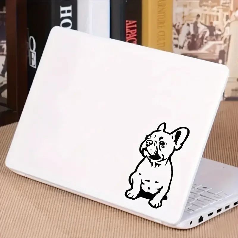 1pc/2pcs/4pcs French Bulldog Wall Stickers - Removable Vinyl Decals for Car, Laptop, and Bumper Decoration