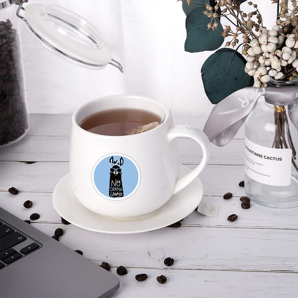 60/120PCS Cartoon Camel Llama Cartoon Graffiti Sticker Car Luggage Scooter Waterproof Stationery Stickers