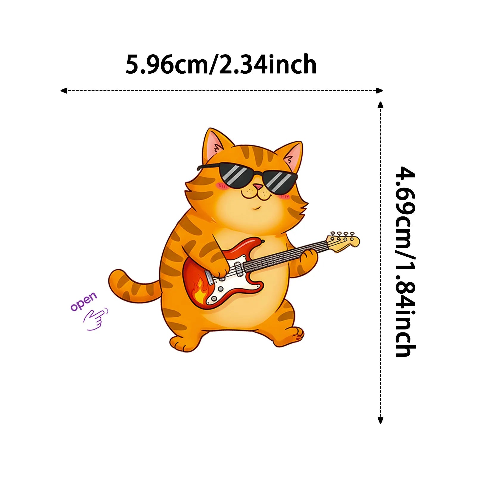 50/100PCS Fun Animal Musical Instrument Graffiti Stickers Creative Easy Tear Off DIY Notebook Stationery Stickers