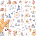 8/16 Pcs Cute Teddy Bear Make A Face Puzzle Stickers DIY Game Crafts for Cup Stationery Box Phone Scrapbook Decals