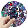 50/100 Pcs Cyberpunk Style Cartoon People Doodle Stickers for Laptop Phone Case Car Notebook Stationery Box No Repeat Decals