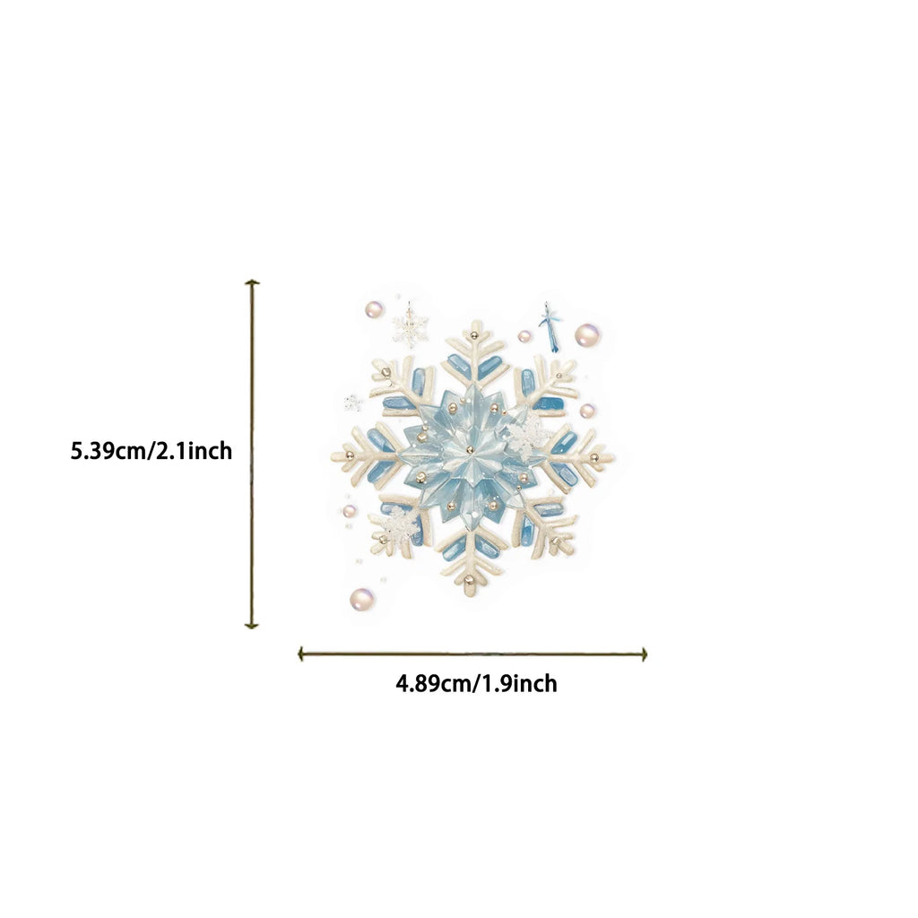 50/100 PCS Cartoon Winter Watercolor Stationery Reward Sticker Pack Waterproof Transparent PET Decorative Guitar Notebook