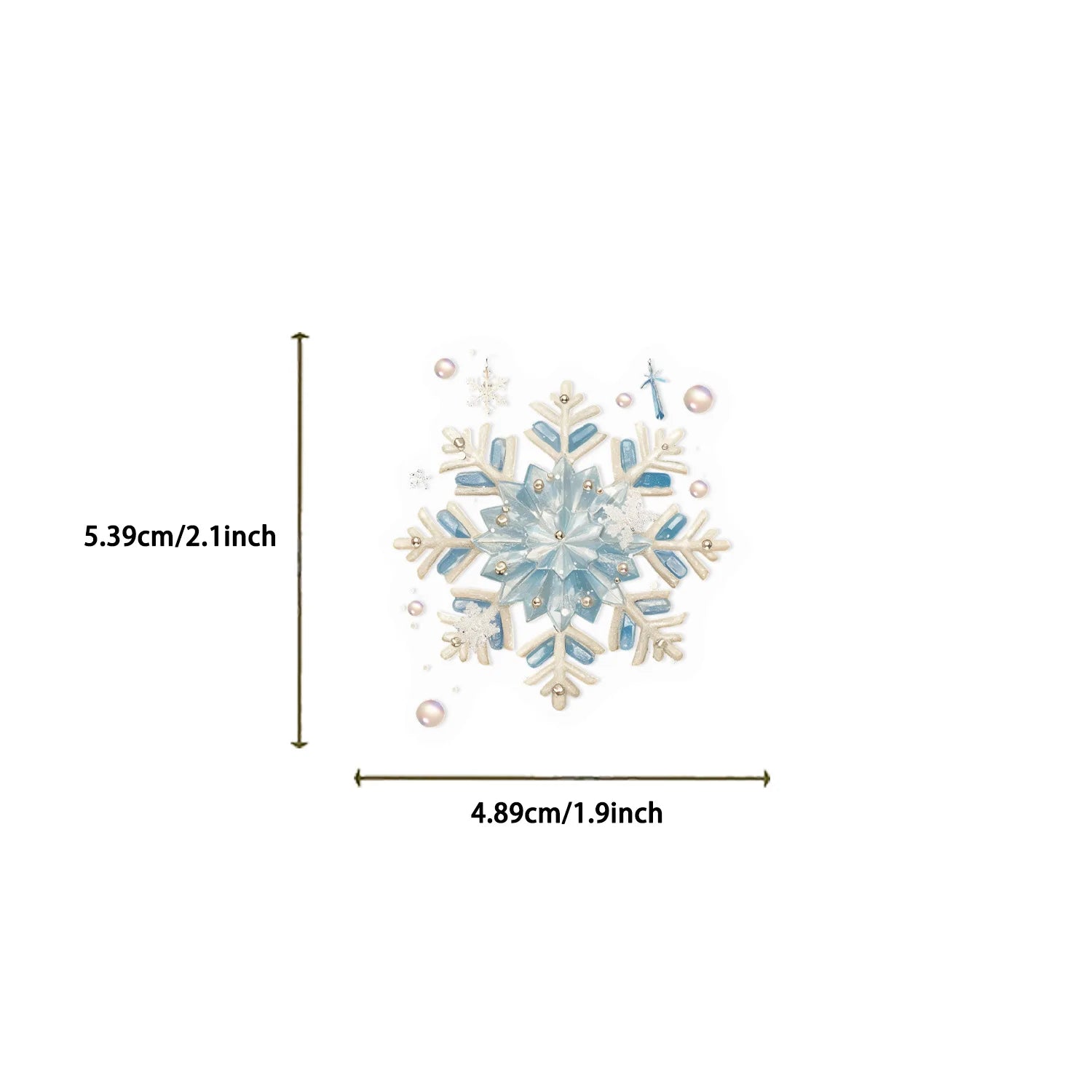 50/100 PCS Cartoon Winter Watercolor Stationery Reward Sticker Pack Waterproof Transparent PET Decorative Guitar Notebook