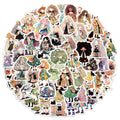 60PCS Graffiti Cute Girl Stickers DIY Decoration Tablet Computer Water Cup Skateboard Decoration Stickers