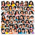 56/112Pcs New Fashion Pouty Lips Woman Doodle Stickers for DIY Phone Case Laptop Suitcase Notebook Scrapbook Fridge No Repeat