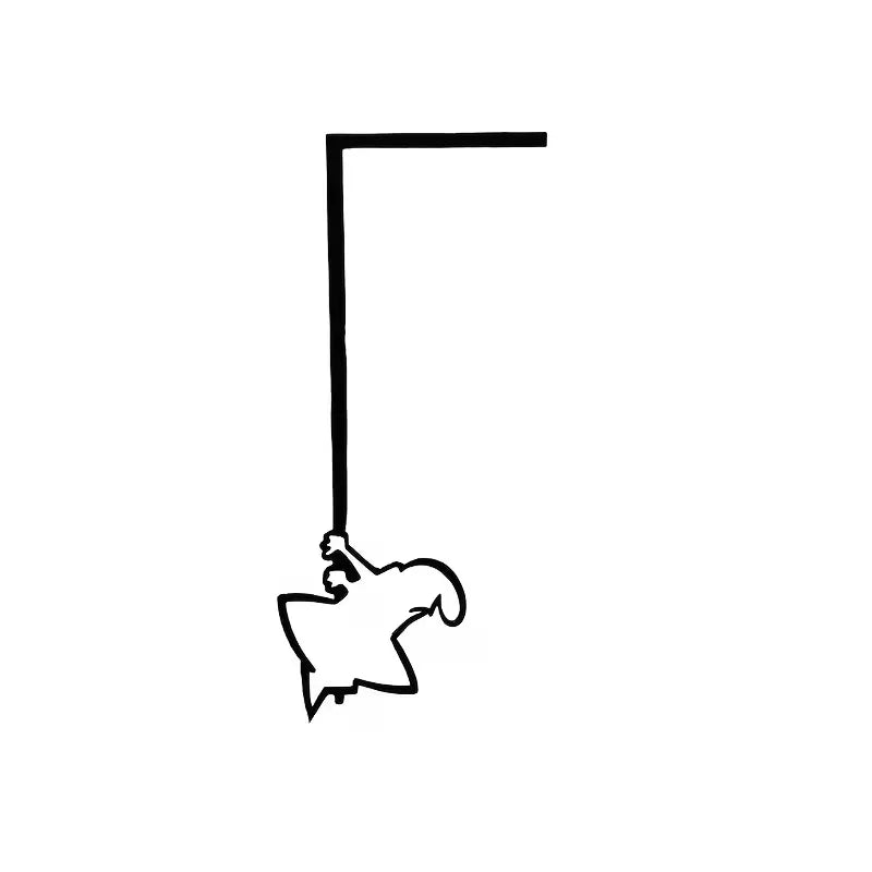 Line Art Wall Sticker - Minimalist Decor with Dynamic Figure Design, Living Room & Office Wall Accent