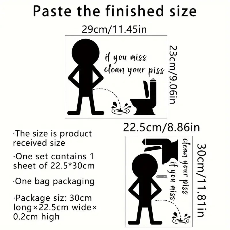 1pc Artistic Vinyl Toilet Lid Decal, Funny Bathroom Mural, Self-adhesive Wall Art Sticker For Bathroom, Entryway, Living Room, O