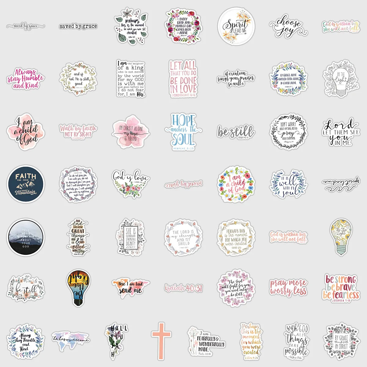 49 PCS Quotes Graffiti Stationery Stickers Water Cup Mobile Waterproof Decorative Stickers Creative DIY Stickers