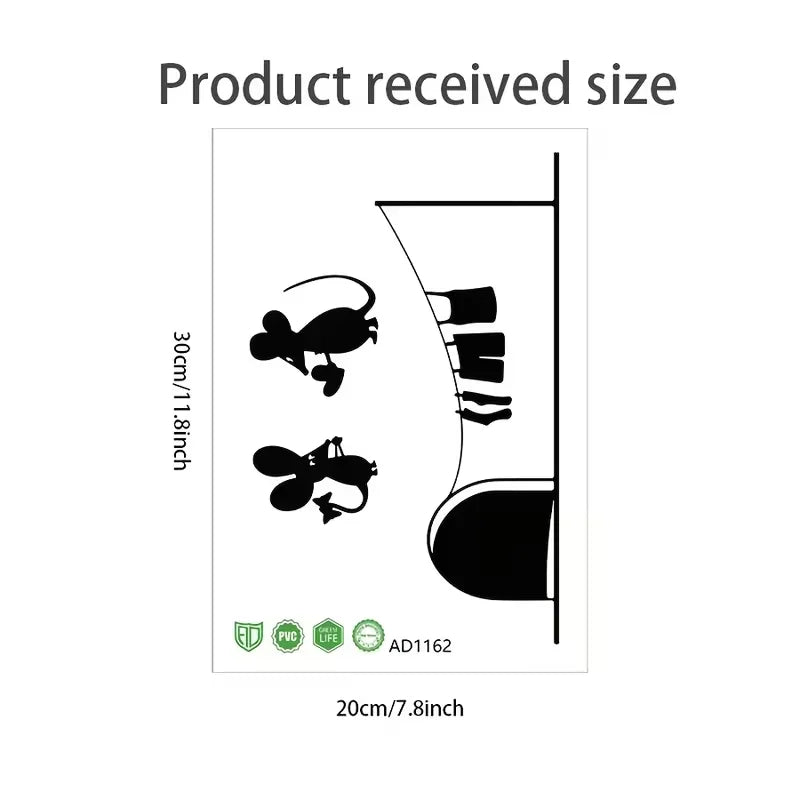 A Lively And Cute Mouse Baseboard Wall Sticker, Combining The Mouse with Everyday Scenes, Can Be Applied to The Baseboard, Insta
