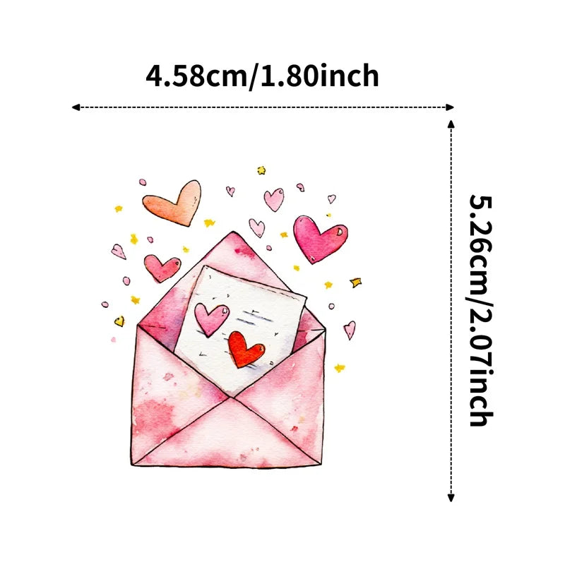 10/30/56PCS Kawaii Pink Item PVC Sticky Sticker Aesthetic Children's DIY Korean Decoration Scrapbooking School Supplies