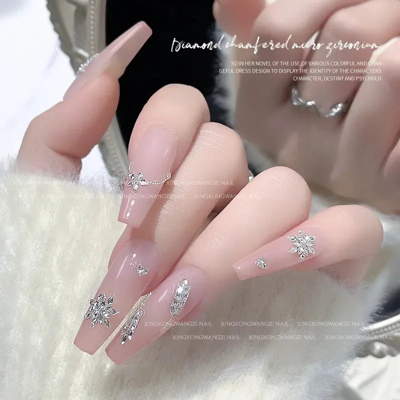 Sparkling Mini Diamond Nail Rhinestones Decorations 3D Luxury Crystal Zircon Nail Art Charms Jewelry 30pc Nail Design Supply DIY