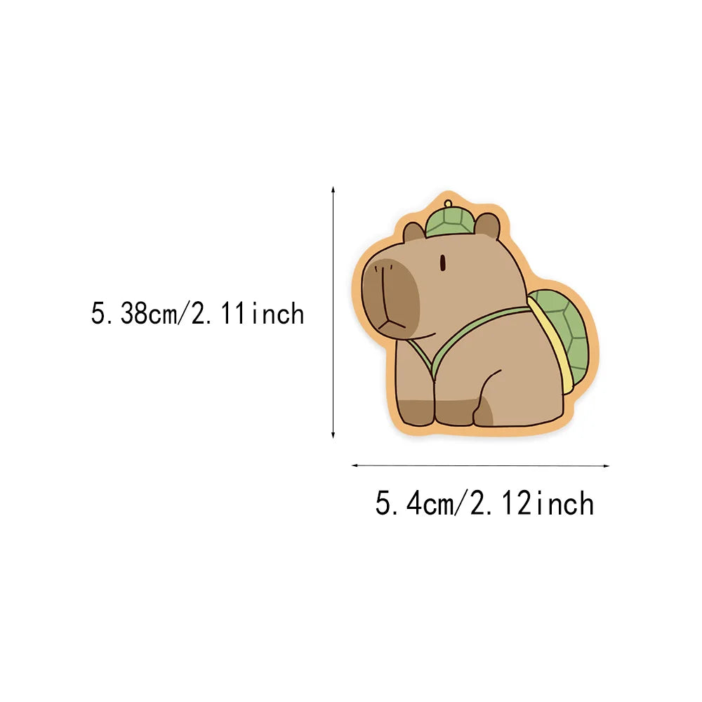 50PCS Fun Capibala Graffiti Stickers Cartoon Animal Graffiti DIY Manual Tags Bookrolls Laptop Tablet Stickers
