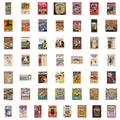 50-Pack American Retro Graffiti Stickers Students Stationery Water Bottles Laptops Waterproof Decorative Decals