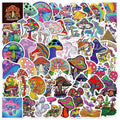 50/200PCS Cartoon Watercolor Mushroom Graffiti Stickers Luggage Guitar Notebook Stationery Decoration Waterproof Stickers