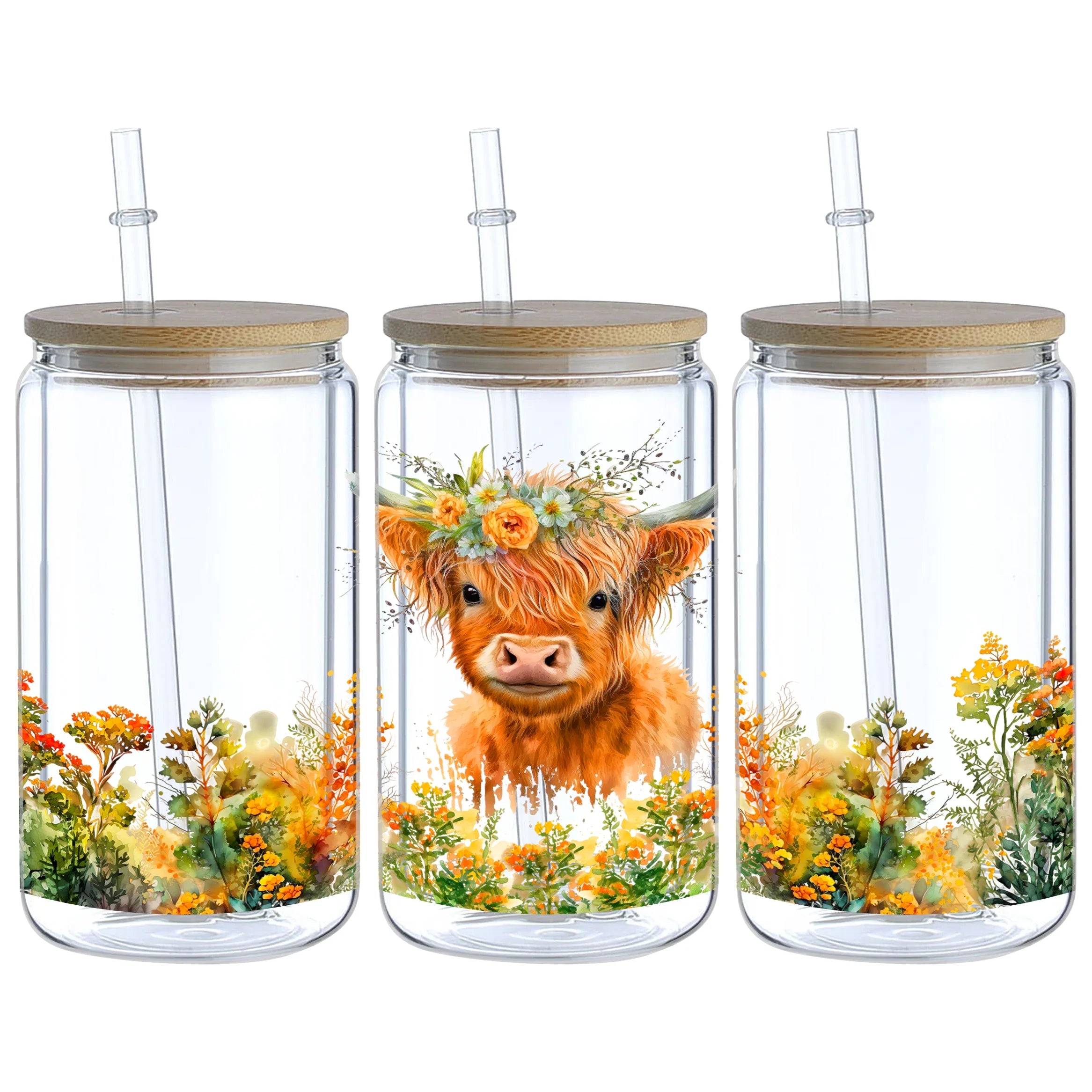 5 sheets of Animal,UV grade waterproof and scratch-resistant self-adhesive paper,3D crysta for DIY mugs,water bottles,glass cups