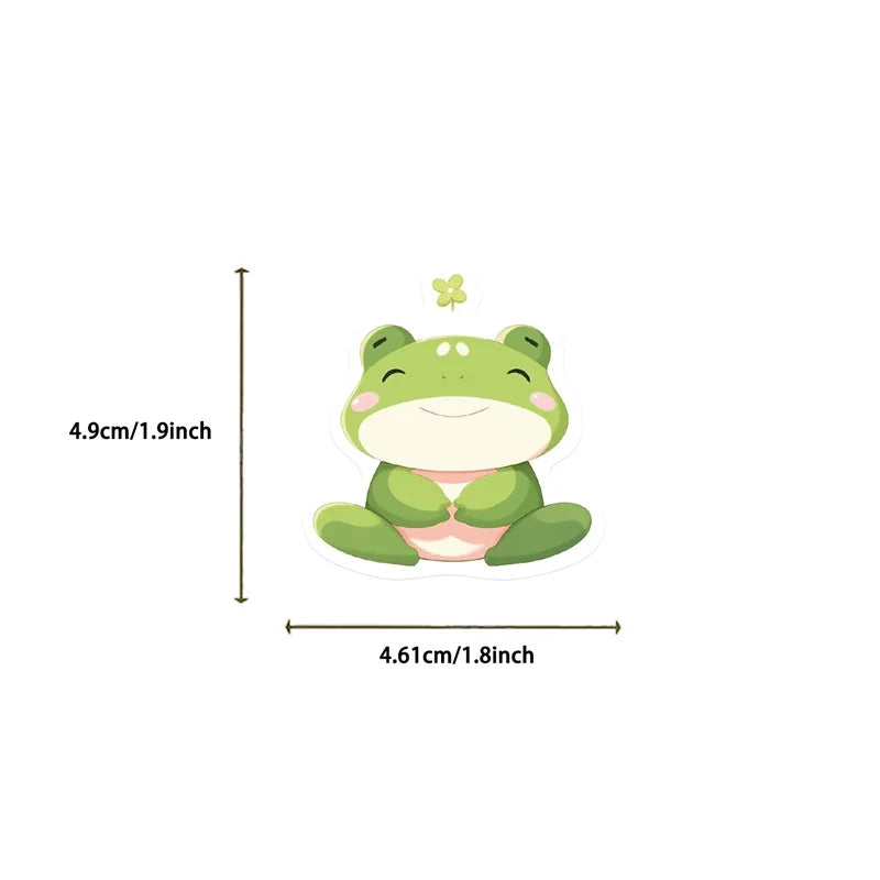 10/30/50PCS Cartoon Smile Animal PVC Sticker Aesthetic Decoration Scrapbooking Korean Stationery School Supplies for Kids