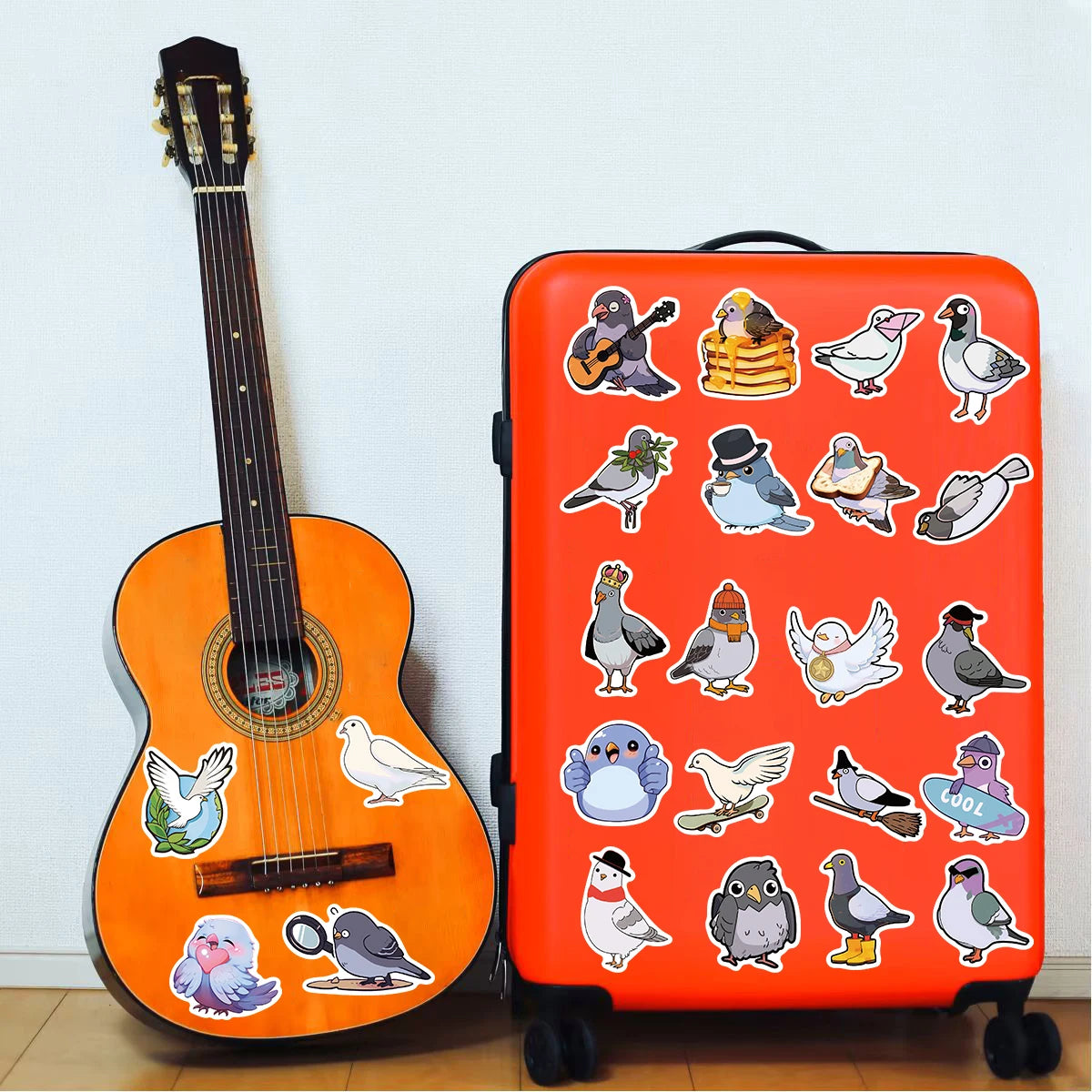 50PCS Pigeon Pigeon Sticker Cartoon Aesthetic Personalized Laptop DIY Bicycle Phone Suitcase Stationery Supplies Stickers