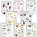 8PCS Weekend Convenience Store Collage Retro Phone Living Room Skateboards Retro Bicycle DIY Cartoon Aesthetic Graffiti Decals