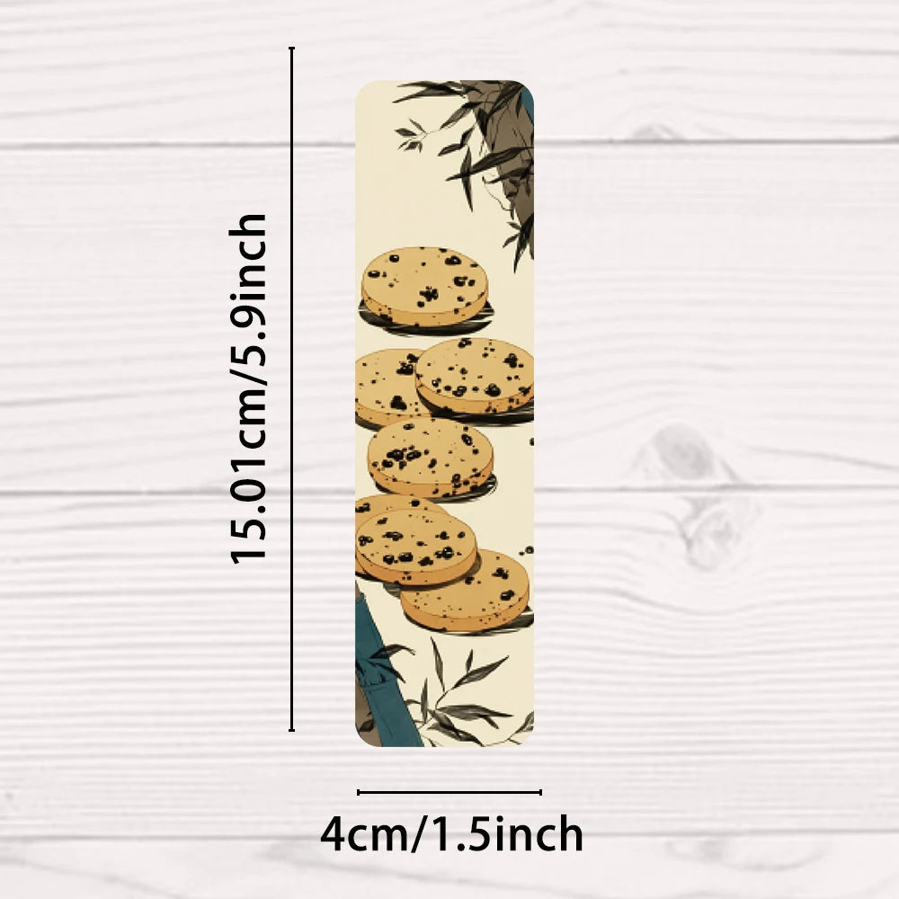 30PCS Cartoon Retro Japanese Bookmarks Nostalgia Aesthetic Books Graffiti Book Teacher Reward Exquisite Gifts Rounded Bookmarks