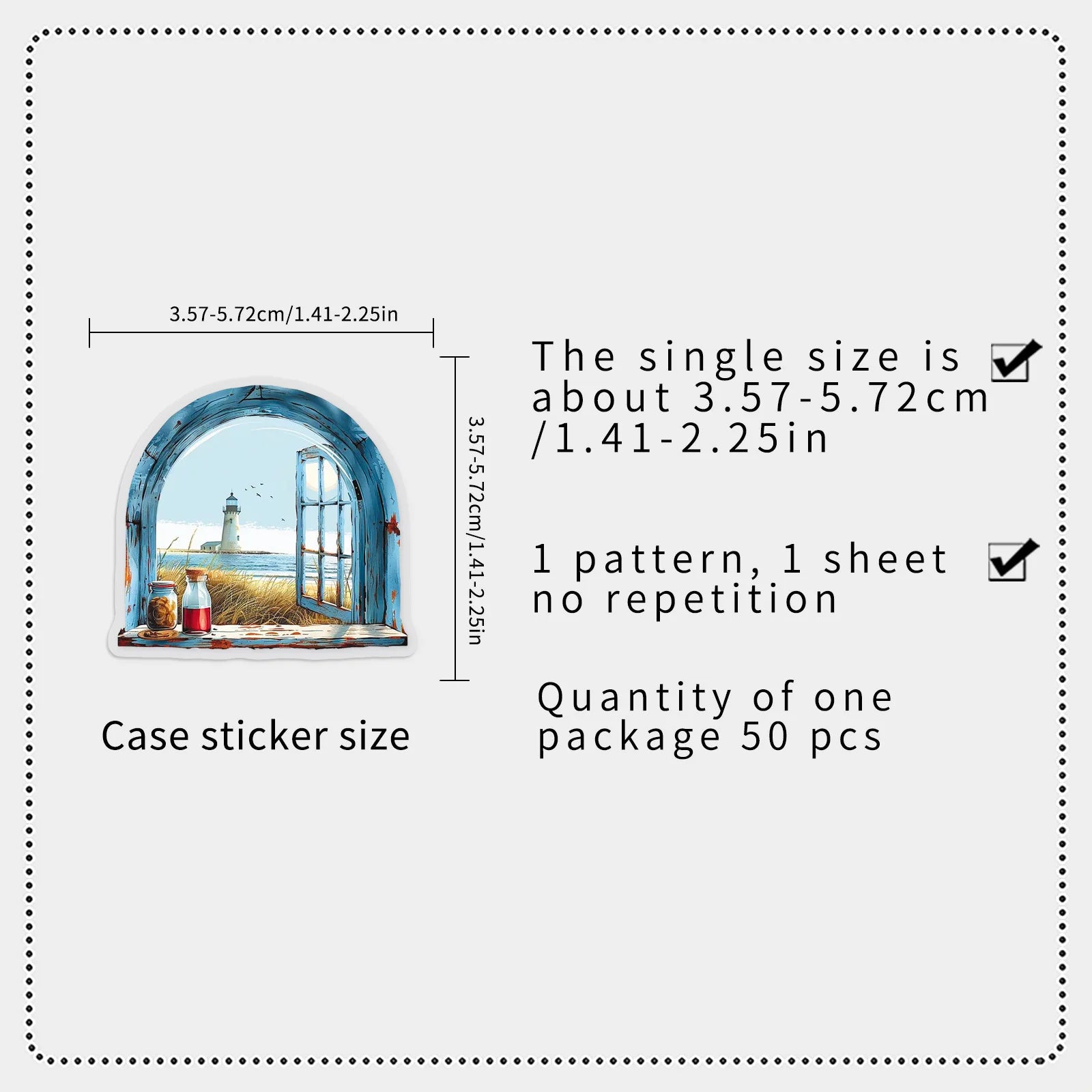 50PCS Transparent Window Flower PET Stickers, INS Forest Style Student Notebook Phone Case Waterproof Decorative Art Sticker