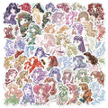 55/110PCS anime Girl Illustration Hand painted Sticker Decoration Handbook Luggage Case Notebook DIY Sticker