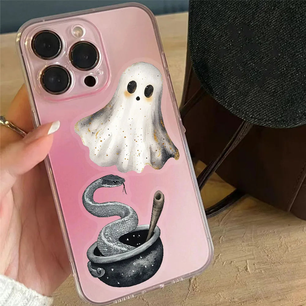 50PCS Horror Halloween Witch Stickers Witch DIY Stickers Scrapbook Mobile Tablet Toy Stickers